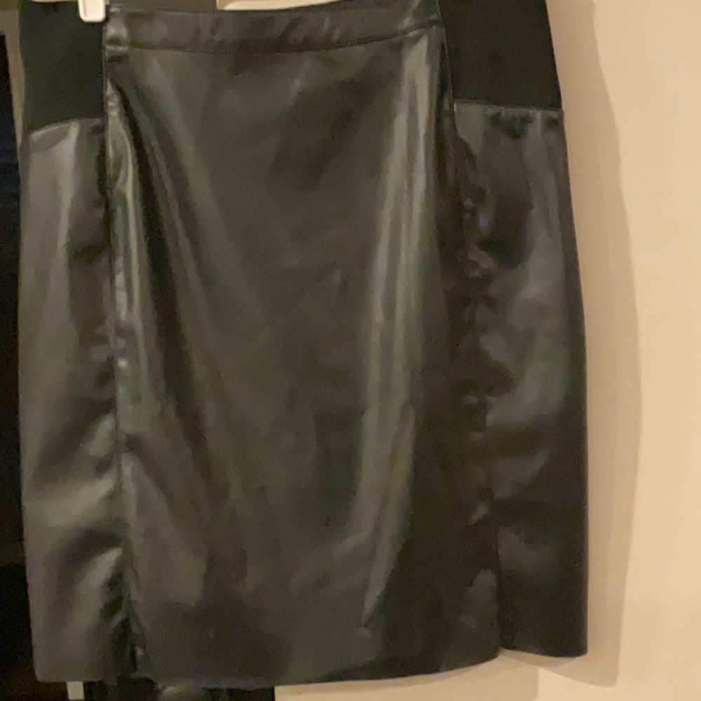 Vero Moda Faux Leather Skirt, Black, XXL